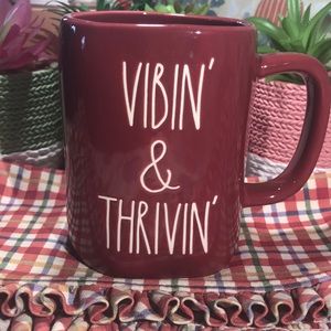Rae Dunn VIBIN’ & THRIVIN’ mug